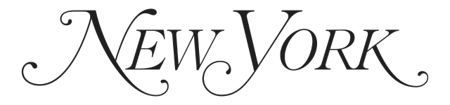 Stylized text of New York city name